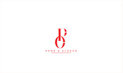 PO, OP, P, O Abstract Letters Logo Monogram