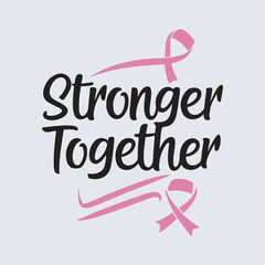Together We Are Stronger Inspirational Poster streetwear typography graphic tee concept vector graphic design templates