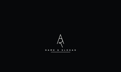 AR, RA, A, R Abstract Letters Logo Monogram