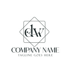 Creative Letter DW or WD Luxury Vector Logo Design for Jewelry, and Boutique. 標誌設計, ロゴデザイン, Diseño de logotipo