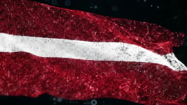 Digital flag of Latvia