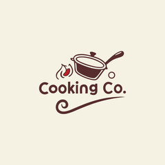cooking logo design vector 