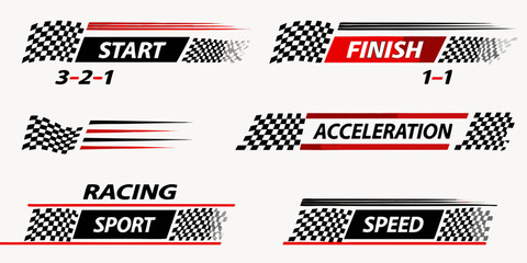Racing start finish acceleration sport speed graphics © Smritykona