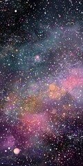 Fototapeta premium Deep space, a nebula of vibrant colors and countless stars