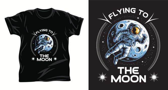 Moon phases graphic vector t shirt design print.