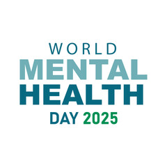 Mental Health Awareness Month card, poster, May. Vector stock illustration