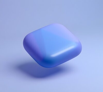 blue cubes isolated on white background