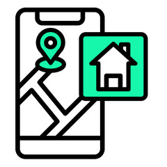 Real Estate  Icon Element For Design