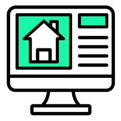 Real Estate  Icon Element For Design