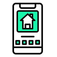 Smart Home  Icon Element For Design