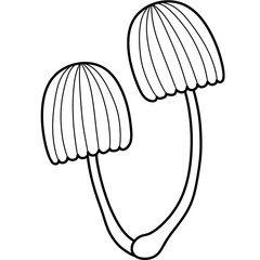 mushroom Autumn Coloring