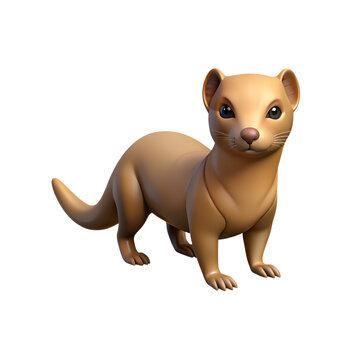Mangoose Animal 3D Transparent Background Image