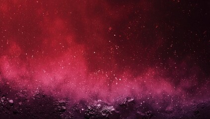 Obraz premium Deep space nebula, crimson and violet hues