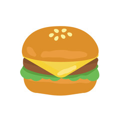 ハンバーガー　イラスト