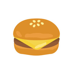 ハンバーガー　イラスト