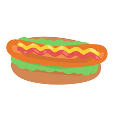 ホットドッグ　イラスト