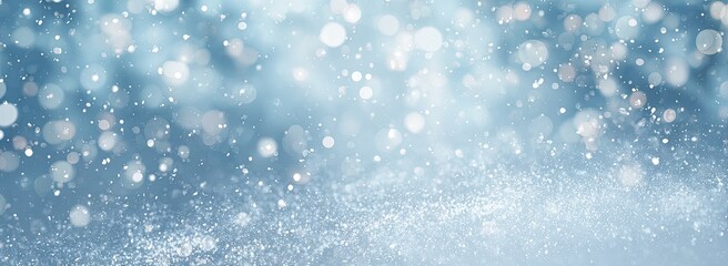 Light-blue background with shimmering, soft bokeh