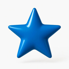 Obraz premium 3d blue star