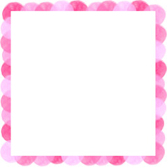 Obraz premium Pink Square Frame Border
