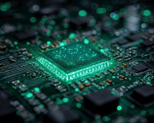 Fototapeta premium Quantum Circuitry The Future of Computing