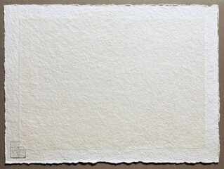 Blank, textured, off-white paper sheet (1)