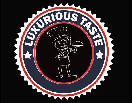 "Luxurious Taste Chef Logo Emblem"