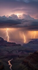 Thunderstorm over the Grand Canyon