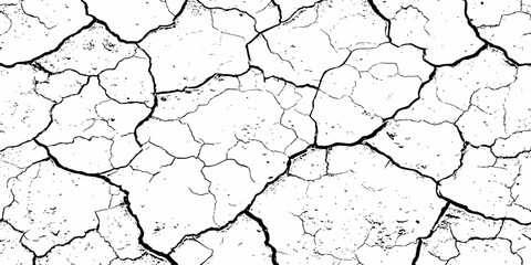 digital wall grunge and dust pattern surface Cracked white wall texture design element white background.
