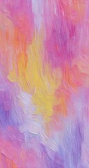 Abstract painting with vibrant, blended colors
