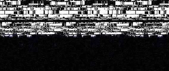 Retro VHS background. Glitch art scan line background. TV scan line monitor for old technology concept. Glitch camera effect.	