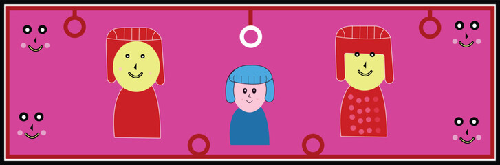 A versatile icon sheet featuring a modern collection of symbols for cloud technology and data transfer, alongside creative abstract characters for user interfaces, branding, and design projects