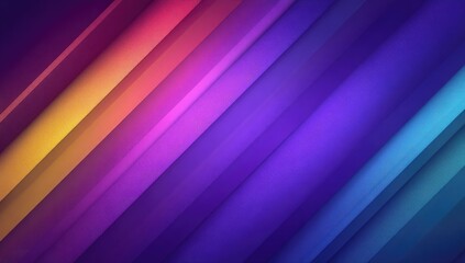 Diagonal stripes of vibrant, gradient colors