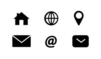 Contact icons arranged in a grid