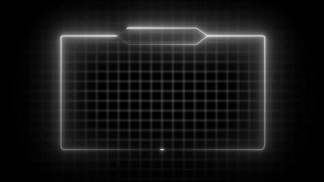 Animated Neon Frame for Live Streaming High-Impact Overlay for Videos. 4k motion graphics animation.