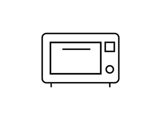 電子レンジの線画アイコン