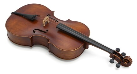 Fototapeta premium Cello Isolated on White Background | Classical Musical Instrument for Orchestra Performance, Music Education, and Cultural Event Marketing