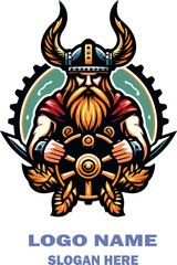 Vkingos mascot logo icon vector white background .