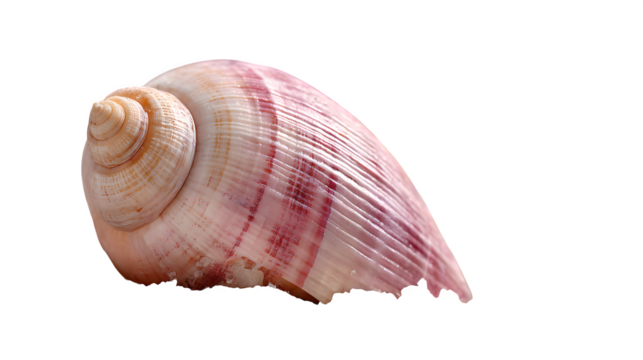 Pink Conch Shell, isolated on transparent background