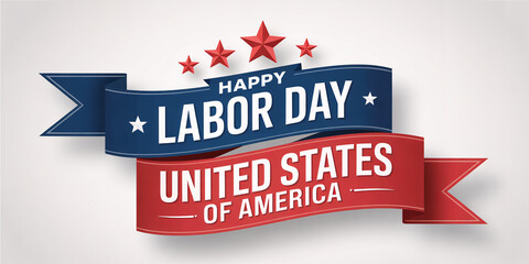 Celebrate Labor Day in the United States with this vibrant patriotic design for your holiday promotions