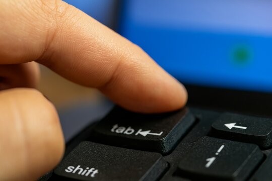 Pressing the shift key on a backlit keyboard