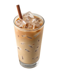 A refreshing glass of iced coffee, a cool and invigorating drink perfect for a hot day, a blend of rich coffee, and refreshing ice.