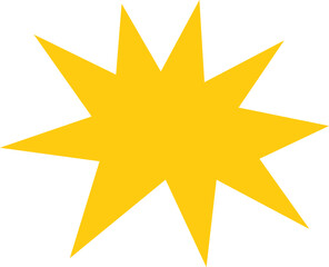 yellow star on white background