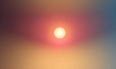 Soft Sunset Glow Over Calm Horizon Sky