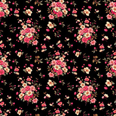 Seamless Allover Running Print Pattern Designs for all type of fabric
