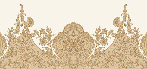 Seamless Allover Running Print Pattern Designs for all type of fabric
