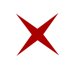 x elegant red logo