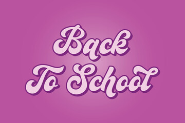 back to school