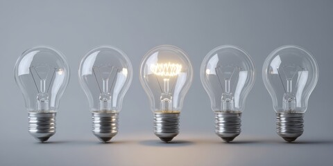 The collection of light bulbs showcasing different illumination styles and designs