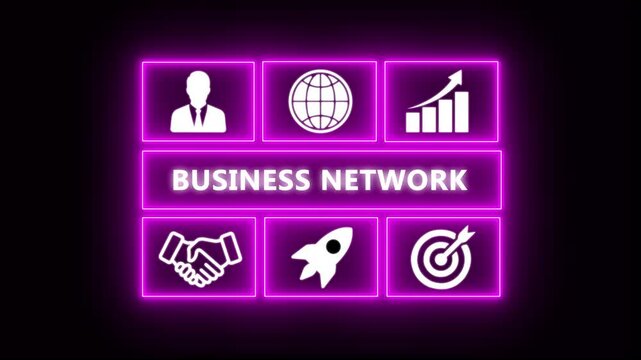 Business, Technology, Internet and network concept. " BUSINESS NETWORK " business and finance concept. compliance, and performance, often conducted by internal or external auditors. 4k video