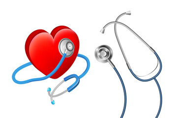 National Doctor's Day. Happy World Health Day. Doctor heart sign.